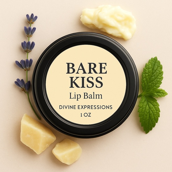 Bare Kiss Lip Balm | Shea, Cocoa Butter & Vitamin E Hydration - Picture 1 of 2